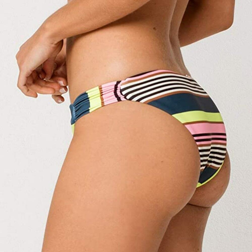 NWT Raisins Calafia Laguna Indigo Striped Fully Lined Swim Bikini